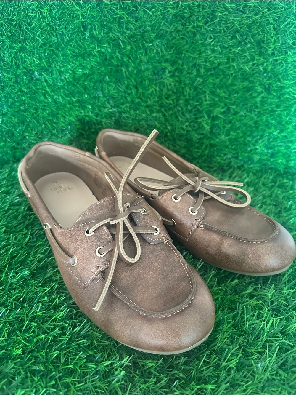 Time and Tru Brown Slip-On Shoe with Tan Insole